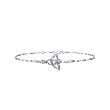 Celtic Triquetra Knot Silver Anklet TBG729 - Jewelry